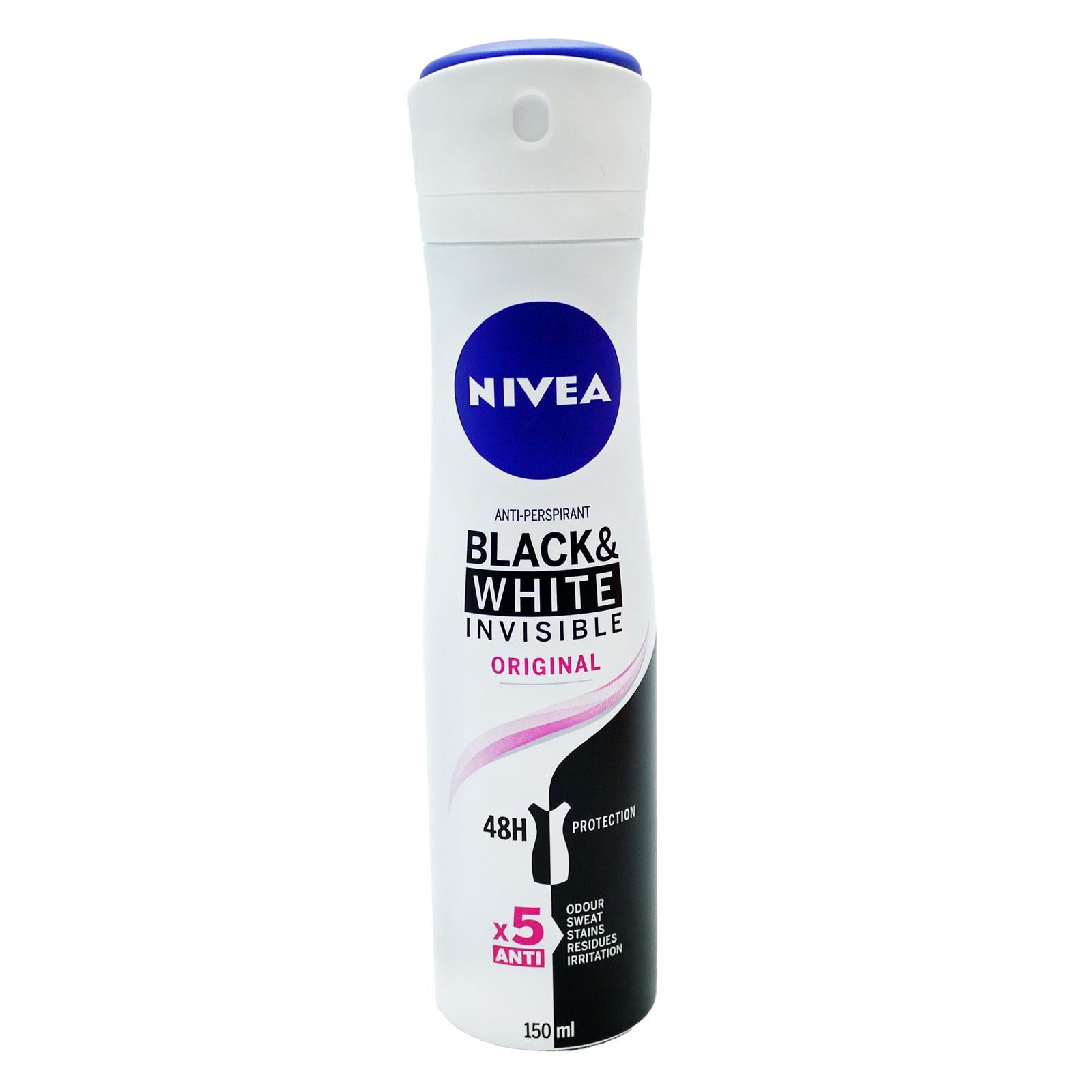 Nivea A/P Deodorant Invisible Black & White 150ML Nivea A/P Deodorant Invisible Black & White 150ML